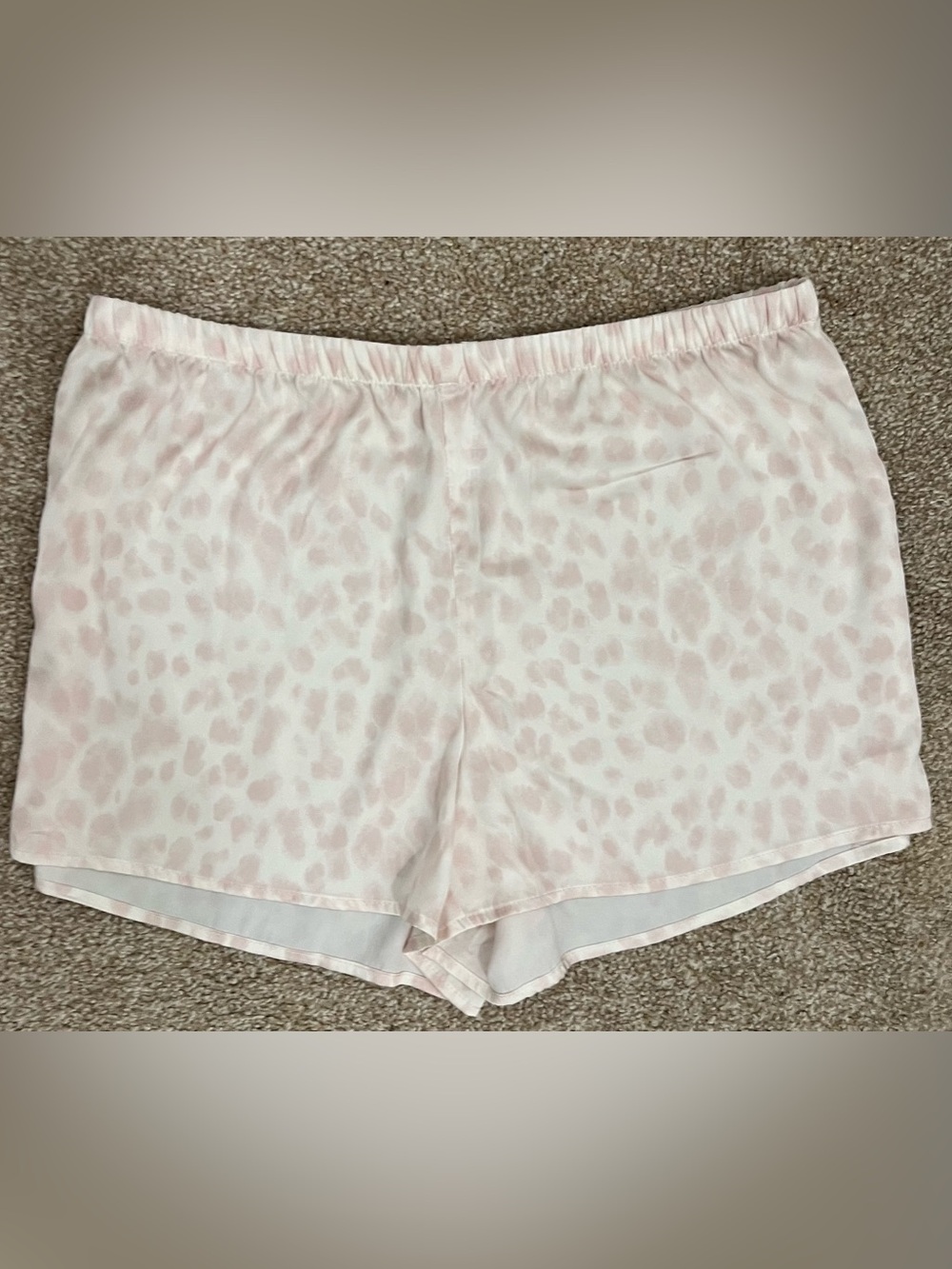 stars above Pale Pink Leopard-Print Sleep Shorts Size Small